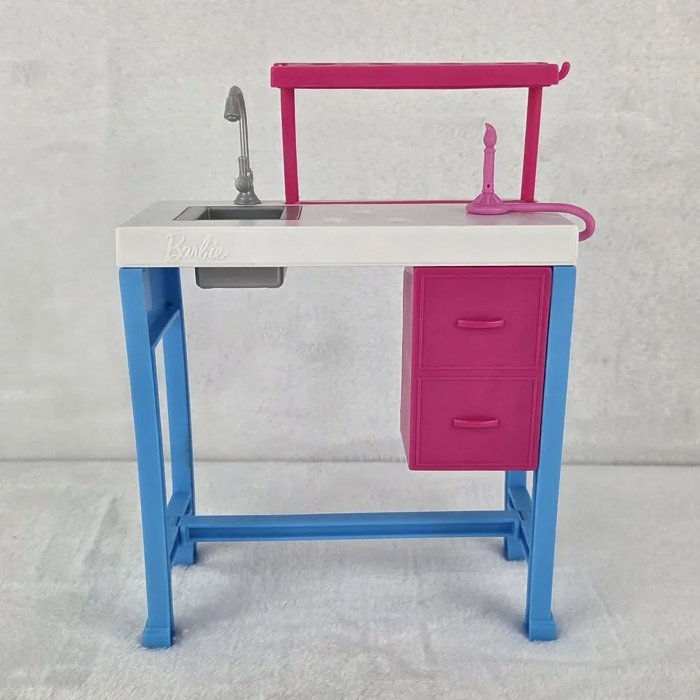 2017 Barbie Careers Science Lab Desk Workstation Replacement No Accessories